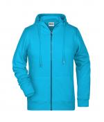 Damen Ladies' Zip Hoody   OCS Blended & RCS Turquoise 8656