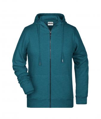 Dames Ladies' Zip Hoody   OCS Blended & RCS Petrol-melange 8656