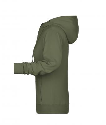 Dames Ladies' Zip Hoody   OCS Blended & RCS Olijf 8656
