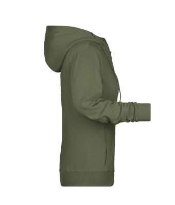 Dames Ladies' Zip Hoody   OCS Blended & RCS Olijf 8656