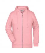 Damen Ladies' Zip Hoody   OCS Blended & RCS Rose-melange 8656