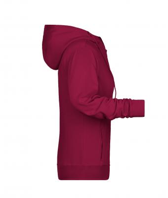 Dames Ladies' Zip Hoody   OCS Blended & RCS Wijnrood 8656
