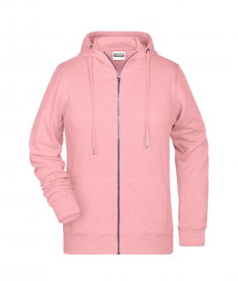 Dames Ladies' Zip Hoody   OCS Blended & RCS Roze-melange 8656