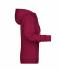 Damen Ladies' Zip Hoody   OCS Blended & RCS Wine 8656