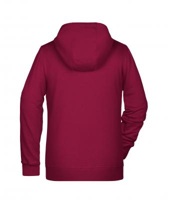 Damen Ladies' Zip Hoody   OCS Blended & RCS Wine 8656