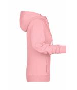 Damen Ladies' Zip Hoody   OCS Blended & RCS Rose-melange 8656
