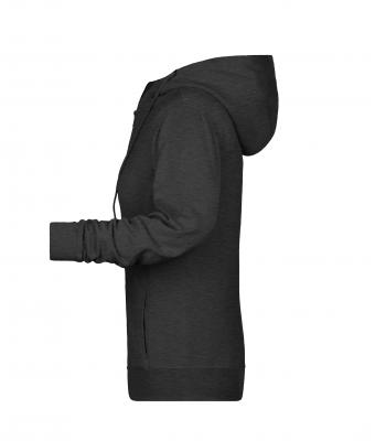 Dames Ladies' Zip Hoody   OCS Blended & RCS Zwart-heather 8656