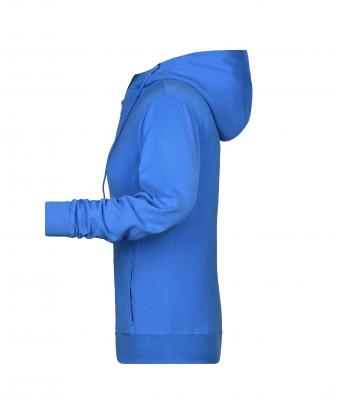 Daiber 8026K Sweatjacke mit Kapuze und Reißverschluss blau (turquoise)