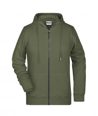 Damen Ladies' Zip Hoody Olive 8656