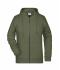 Damen Ladies' Zip Hoody Olive 8656