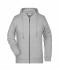 Damen Ladies' Zip Hoody Grey-heather 8656