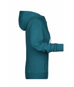 Dames Ladies' Zip Hoody OCS Blended & RCS Petrol-melange 8656