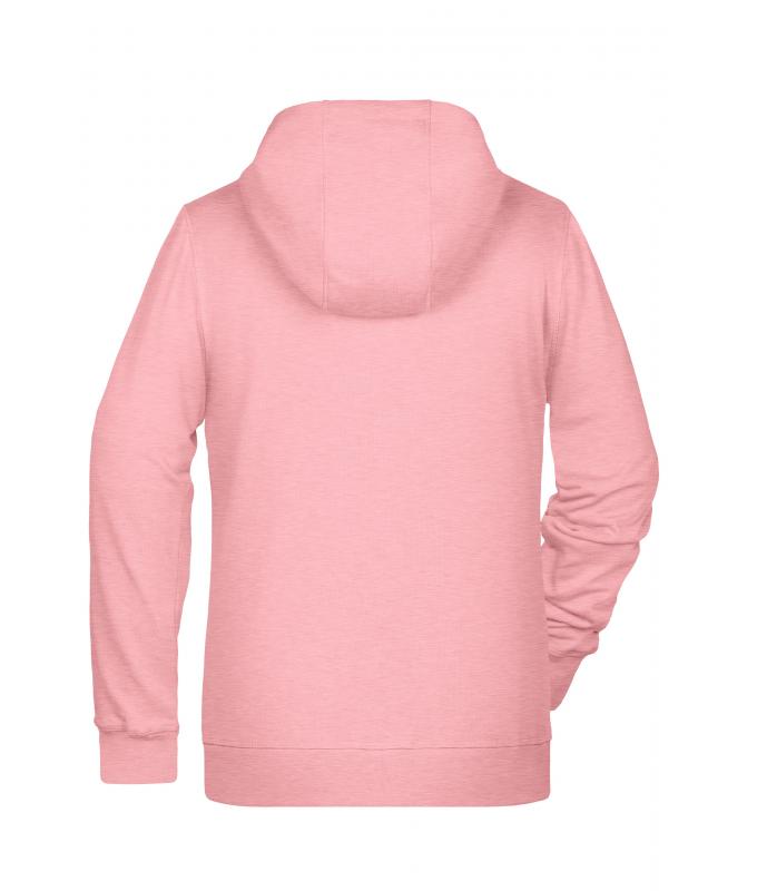 Dames Ladies' Zip Hoody OCS Blended & RCS Roze-melange 8656