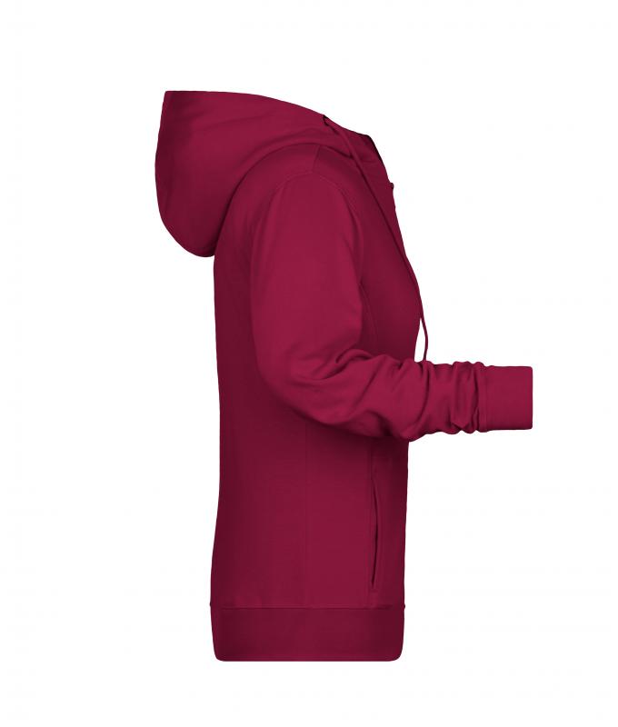 Damen Ladies' Zip Hoody OCS Blended & RCS Wine 8656