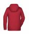 Ladies Ladies' Zip Hoody Carmine-red-melange 8656