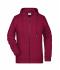 Ladies Ladies' Zip Hoody Wine 8656