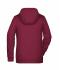 Ladies Ladies' Zip Hoody Burgundy-melange 8656