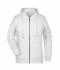 Damen Ladies' Zip Hoody White 8656