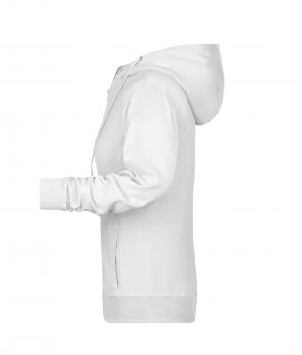 Femme Sweat-shirt zippé à capuche femme   OCS Blended & RCS Blanc 8656