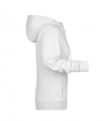 Femme Sweat-shirt zippé à capuche femme   OCS Blended & RCS Blanc 8656