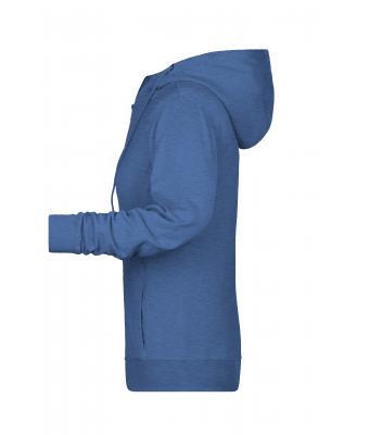 Femme Sweat-shirt zippé à capuche femme   OCS Blended & RCS Denim-clair-mélange 8656