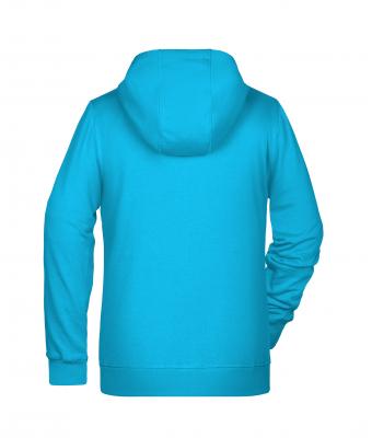 Femme Sweat-shirt zippé à capuche femme   OCS Blended & RCS Turquoise 8656