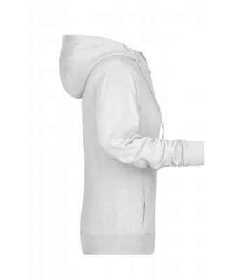 Femme Sweat-shirt zippé à capuche femme   OCS Blended & RCS Gris chiné clair 8656