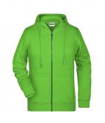 Femme Sweat-shirt zippé à capuche femme   OCS Blended & RCS Vert-citron 8656