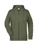 Femme Sweat-shirt zippé à capuche femme   OCS Blended & RCS Olive 8656