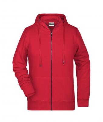 Femme Sweat-shirt zippé à capuche femme   OCS Blended & RCS Rouge 8656