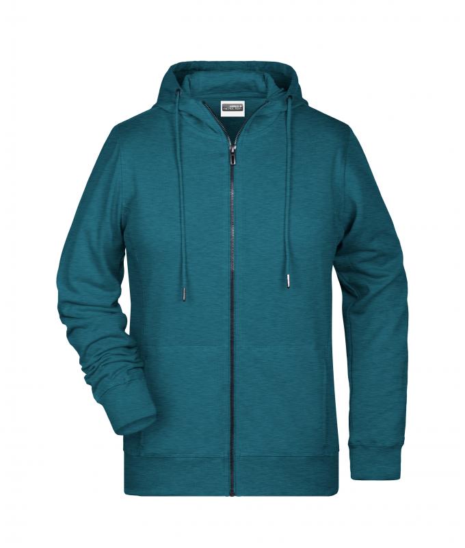 Femme Sweat-shirt zippé à capuche femme OCS Blended & RCS Pétrole-mélange 8656