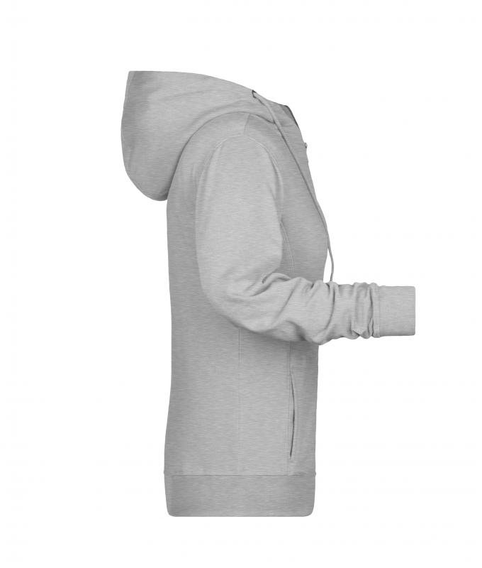 Femme Sweat-shirt zippé à capuche femme OCS Blended & RCS Gris-chiné 8656