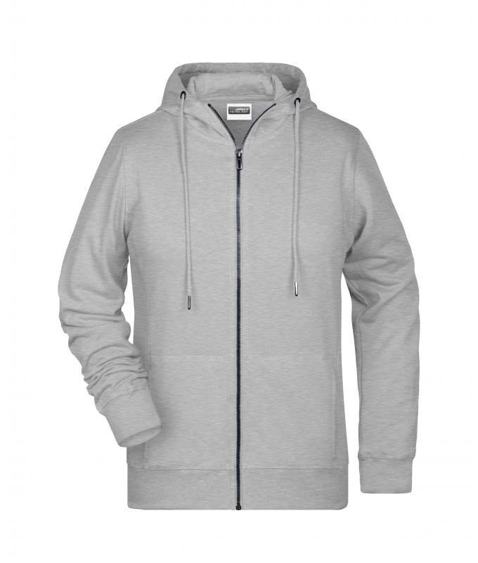Femme Sweat-shirt zippé à capuche femme OCS Blended & RCS Gris-chiné 8656