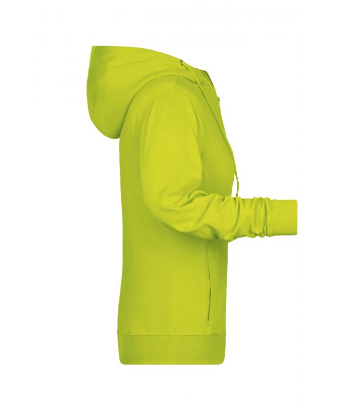 Femme Sweat-shirt zippé à capuche femme OCS Blended & RCS Jaune-acide 8656