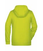 Femme Sweat-shirt zippé à capuche femme OCS Blended & RCS Jaune-acide 8656