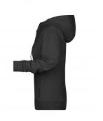 Femme Sweat-shirt zippé à capuche femme OCS Blended & RCS Noir-chiné 8656