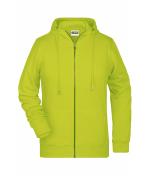 Femme Sweat-shirt zippé à capuche femme OCS Blended & RCS Jaune-acide 8656