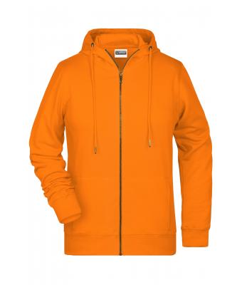 Femme Sweat-shirt zippé à capuche femme Orange 8656