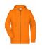 Femme Sweat-shirt zippé à capuche femme Orange 8656
