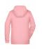 Femme Sweat-shirt zippé à capuche femme Rose-mélange 8656