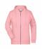 Femme Sweat-shirt zippé à capuche femme Rose-mélange 8656