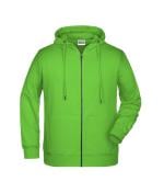 Men Men's Zip Hoody   OCS Blended & RCS Lime-green 8657