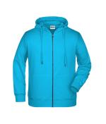 Herren Men's Zip Hoody   OCS Blended & RCS Turquoise 8657