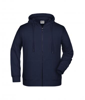 Herren Men's Zip Hoody Navy 8657