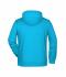 Herren Men's Zip Hoody Turquoise 8657