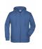 Men Men's Zip Hoody Light-denim-melange 8657