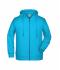 Men Men's Zip Hoody Turquoise 8657