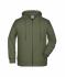 Herren Men's Zip Hoody Olive 8657