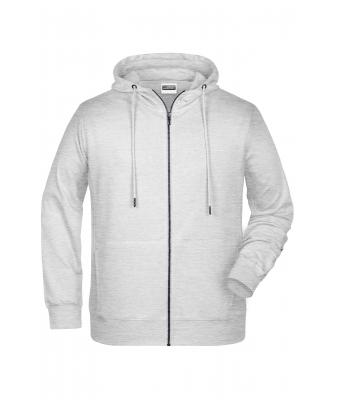 Herren Men's Zip Hoody Ash 8657