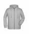 Herren Men's Zip Hoody Grey-heather 8657